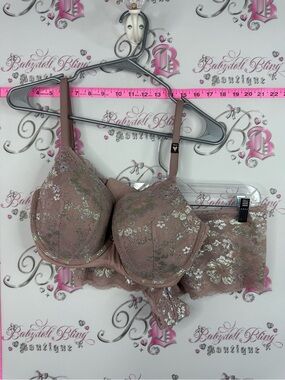 Victoria secret 2 piece set BRAND NEW Underwire Bra & Panty Set - Dusty Rose